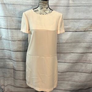 Moschino Cheap and Chic Dress Peach Slip Short Sleeves Size 6
